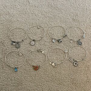 Silver Charm Bracelet Set